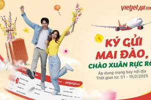 Mang sắc xuân đến muôn nơi, Vietjet vận chuyển mai, đào Tết 2025