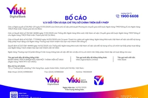 Bố cáo về việc Ngân hàng Thương mại Cổ phần Đông Á đổi tên và địa chỉ trụ sở chính trên giấy phép