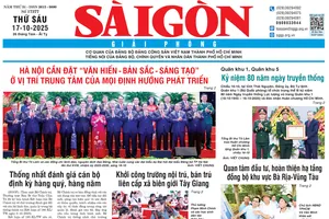 Báo Sài Gòn Giải Phóng ngày 17/10/2025