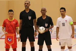 Đội tuyển futsal Việt Nam đánh bai Iraq 2-1 ở trận giao hữu vào tối 17-5