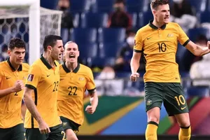 Nếu Australia đánh bại hoặc cầm hòa Saudi Arabia sẽ giúp Nhật Bản thu hẹp khoảng cách với điều kiện giành 3 điểm trước Việt Nam. Ảnh: AFC
