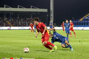 Các tuyển thủ U23 Việt Nam đã vượt qua "cơn bão" Covid-19 để đánh bại Thái Lan. Ảnh: ANH TRẦN