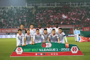 Hải Phòng là đội chủ nhà duy nhất chiến thắng ở 2 vòng đầu V-League 2022. Ảnh: ANH TRẦN