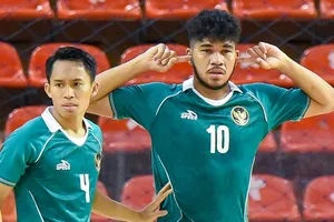 Indonesia đánh bại Malaysia ở trận "chung kết" bảng A. ẢNH: AFC