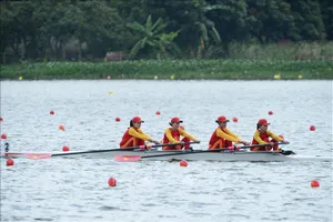Rowing Việt Nam thắng lớn ở ngày ra quân. ẢNH: TTXVN 