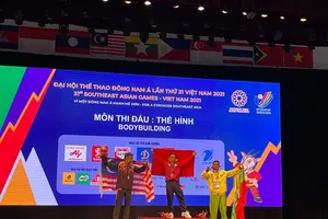 Phạm Văn Mách có lần thứ 4 giành HC vàng SEA Games. ẢNH: KIM LOAN