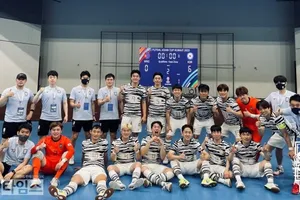 Đội tuyển futsal Hàn Quốc dự vòng loại Asian Cup 2022. ẢNH: KFA