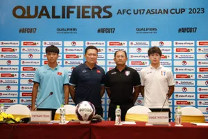 U17 Việt Nam hạ chỉ tiêu 3 điểm trước Đài Bắc Trung Hoa. ẢNH: MINH HOÀNG