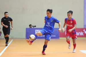 Trận hòa trước Đà Nẵng giúp Sahako đăng quang Giải futsal VĐQG 2022. ẢNH: ANH TRẦN