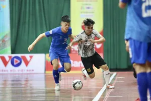 Sahako dễ dàng đánh bại Tân Hiệp Hưng ở trận ra quân Cúp futsal quốc gia 2022. ẢNH: ANH TRẦN