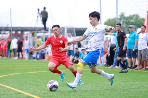 Các “lão tướng” Quảng Trị đến với ngày hội bóng đá đồng hương với tinh thần “chơi để tận hưởng”. 