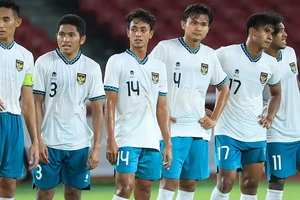 U22 Indonesia khép lại chuỗi trận giao hữu quốc tế trước thềm SEA Games 32. ẢNH: BOLA. 