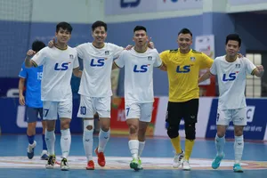 Niềm vui chiến thắng của Thái Sơn Bắc. ẢNH: ANH TRẦN. 