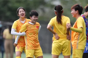 Đội tuyển nữ Việt Nam thoải mái hướng đến trận chung kết SEA Games thứ 3 liên tiếp. ẢNH: DŨNG PHƯƠNG