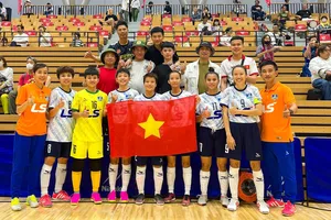 CLB futsal nữ TPHCM khép lại chuyến tập huấn ở Nhật Bản. ẢNH: ANH TRẦN 