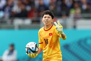 Thủ môn Kim Thanh được FIFA ca ngợi sau màn trình diễn ấn tượng trước Mỹ. Ảnh: FIFA 