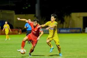 Viettel FC đánh bại Thanh Hóa để tiếp tục cuộc đua vô địch V-League 2023. ẢNH: MINH HOÀNG 