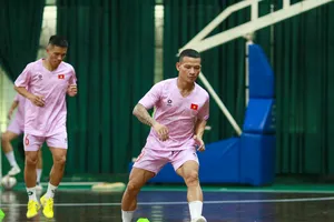 Đội tuyển futsal Việt Nam đang hoàn tất khâu chuẩn bị cuối cùng cho vòng chung kết Giải futsal châu Á 2024. ẢNH: TÂM HÀ 
