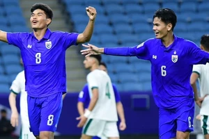 Nếu tiếp tục gây bất ngờ trước U23 Saudi Arabia, U23 Thái Lan có thể sớm đoạt vé đi tiếp. ẢNH: FAT 