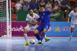 Hai đội tuyển futsal Việt Nam và Thái Lan giành quyền vào chơi vòng tứ kết Giải futsal châu Á 2024. ẢNH: AFC 