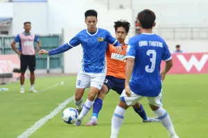 Huế có trận hòa đầy quý giá trên sân nhà của BR-VT. ẢNH: DŨNG PHƯƠNG 