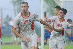 Ngoại binh Kaina Nunes ghi bàn cho Bắc Ninh ở trận giao hữu gần nhất với Đồng Nai.