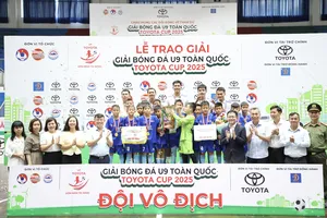 U9 Việt Hùng Thanh Hoá đăng quang mùa giải 2025. ẢNH: ANH TRẦN