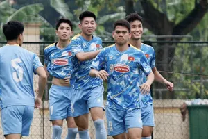 Đội trưởng Khuất Văn Khang tự tin trước cuộc đối đầu với U23 Yemen. ẢNH: XUÂN TÙNG