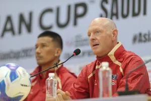 HLV Matt Ross của Nepal tự tin có điểm khi tái đấu với đội tuyển Việt Nam. ẢNH: DŨNG PHƯƠNG 