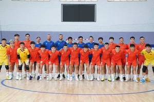 Đội tuyển futsal nam Việt Nam hội quân trở lại tại TPHCM chuẩn bị cho SEA Games 33. ẢNH: TÂM HÀ