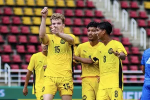 U22 Malaysia chuẩn bị cho SEA Games 33. ẢNH: MALAYSIA NT