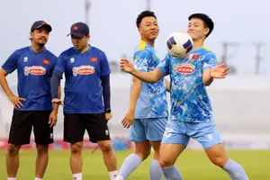 U22 Việt Nam đá vòng bảng SEA Games 33 tại sân Rajamangala. ẢNH: NHẬT ĐOÀN 