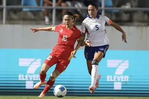 Đội tuyển nữ Việt Nam thất bại đáng tiếc trước Philippines. ẢNH: DŨNG PHƯƠNG