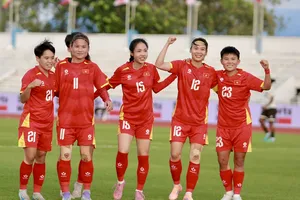 Đội tuyển nữ Việt Nam sẵn sàng hướng đến tấm huy chương vàng SEA Games thứ 5 liên tiếp. ẢNH: DŨNG PHƯƠNG 