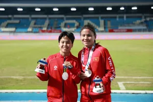 Các nữ tuyển thủ Việt Nam vẫn xem thành tích tại SEA Games 33 là cột mốc đáng nhớ. ẢNH: DŨNG PHƯƠNG 