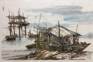 人民艺人張路《 浪声与生活 》作品。