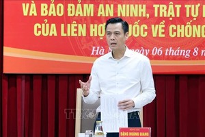 越南外交部副部长邓黄江出席会议并发表讲话。