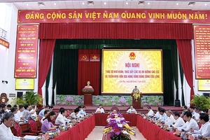 Quang cảnh hội nghị chiều 8-7, tại TP Cần Thơ