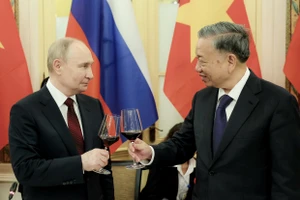 Chủ tịch nước Tô Lâm chủ trì Tiệc chiêu đãi cấp Nhà nước Tổng thống Liên bang Nga Vladimir Putin 