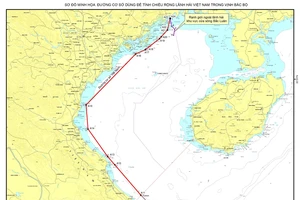 Việt Nam lưu chiểu tại Liên hợp quốc hải đồ và tọa độ đường cơ sở Vịnh Bắc bộ