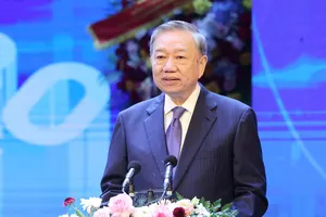 Tổng Bí thư Tô Lâm phát biểu tại Lễ kỷ niệm 80 năm Ngày truyền thống ngành Tài chính, sáng 8-8. Ảnh: QUANG PHÚC
