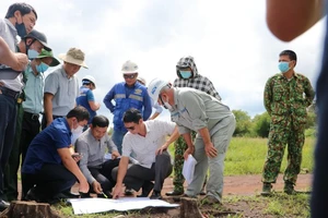 Các bên thống nhất bàn giao trên thực địa