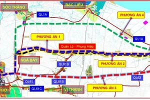 Bàn giao 100% cọc mốc mặt bằng dự án cao tốc Cần Thơ - Cà Mau