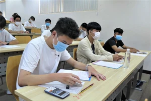 Thí sinh dự kỳ thi đánh giá năng lực do ĐH Quốc gia TPHCM tổ chức trong tháng 5-2022