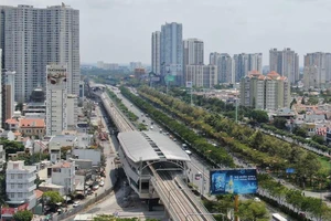 Trạm metro Thảo Điền trên tuyến metro số 1 Bến Thành - Suối Tiên. Ảnh: HOÀNG HÙNG