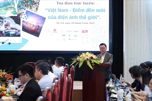 Tọa đàm trực tuyến với chủ đề “Việt Nam - điểm đến mới của điện ảnh thế giới” do báo Nhân dân tổ chức ngày 10-9.