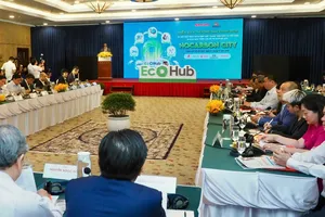 Quang cảnh Diễn đàn Thương mại xanh 2025. Ảnh: HOÀNG HÙNG