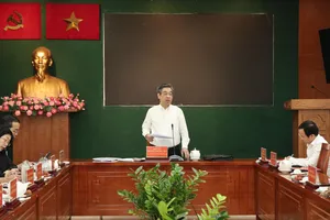 Đồng chí Nguyễn Phước Lộc phát biểu tại buổi làm việc