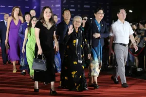 Các nghệ sĩ trong và ngoài nước tại Liên hoan phim Quốc tế TPHCM lần thứ 1 (năm 2024). Ảnh: DŨNG PHƯƠNG