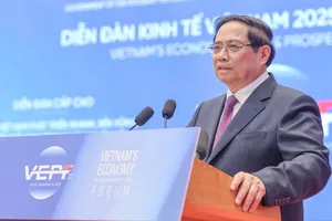 Thủ tướng nêu rõ: Mục tiêu tăng trưởng 2 con số của Việt Nam là có nền tảng, có dư địa và khả thi. Ảnh: VIẾT CHUNG